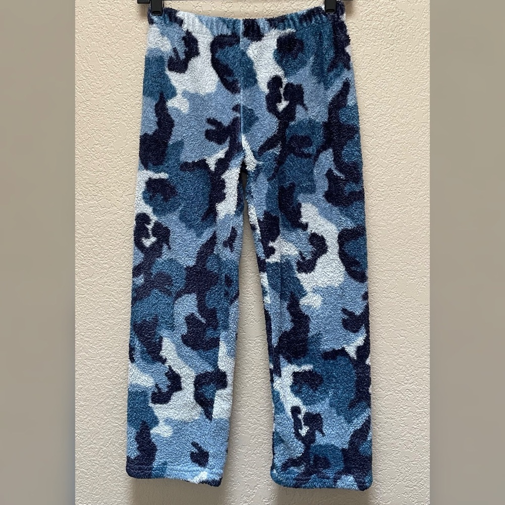 Boy’s Kidpik Blue Camouflage Print Sleepware Pants Size-10
